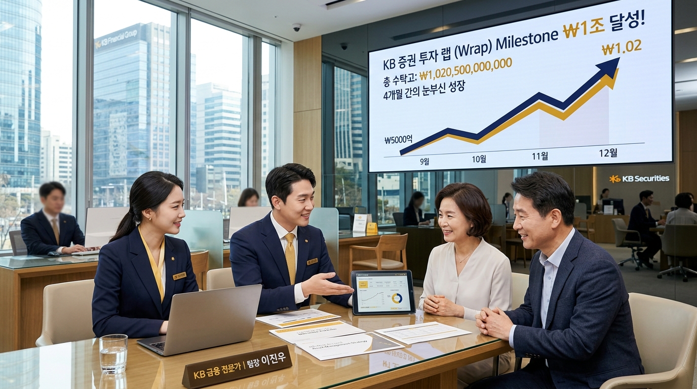 케이비증권 투자랩 계좌 1조원 돌파 달성, 수익률 최우선 운용 전략이 핵심