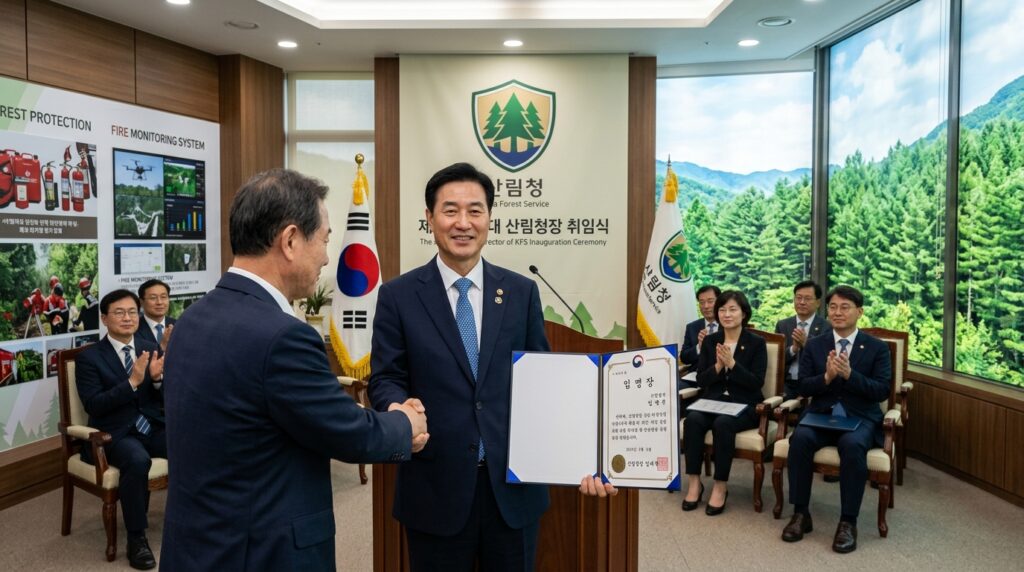 박은식 차장, 산림청장으로 승진 · 대통령 새 수장 지명 임명장 수여