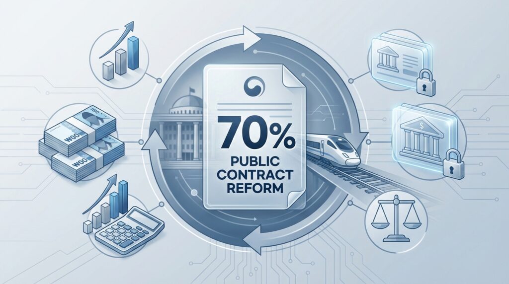 공공사업 선금 상한선 70%로 복구 대통령 강력 지적 "국가가 피해 입었다"