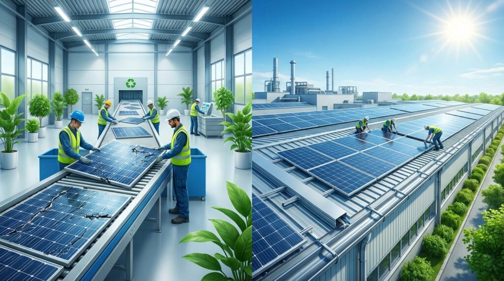 태양광 패널 재사용 환경 친화적 에너지 시스템 구축 폐기물 처리 혁신