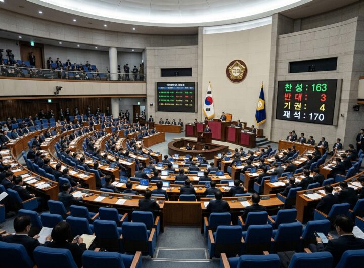 긴급 법률 왜곡 처벌법 국회 의결 완료 ... 여권 일부도 부결 투표