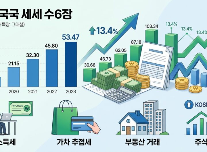 전년 대비 6.2조 증가 → 올해 첫 달 세금 징수액 52.9조원 달성 (부동산 매매 활성화가 주요 원인)