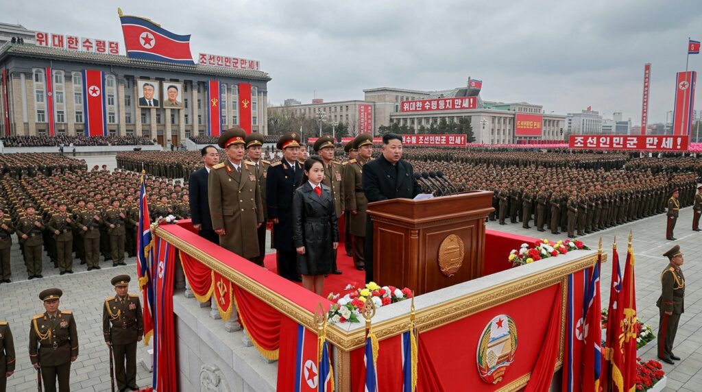 김주애, 북한 군사행사 핵심 위치 등장 ? 차기 지도자 가능성 주목 [주요 뉴스 이미지]