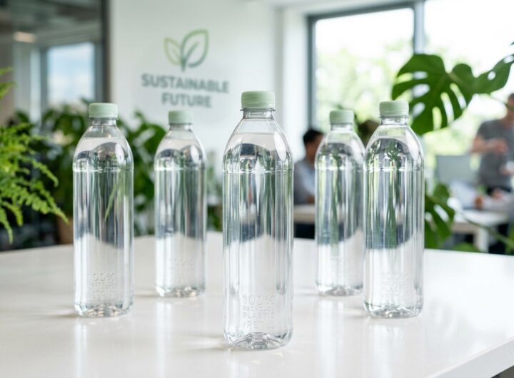 탄소 줄이기에 대한 진정성, 온전한 재활용 플라스틱 100% 활용과 라벨 없는 극도의 경량 용기로 실현