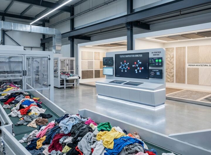 인공지능 활용 버려진 옷을 건물 내장재로 새롭게