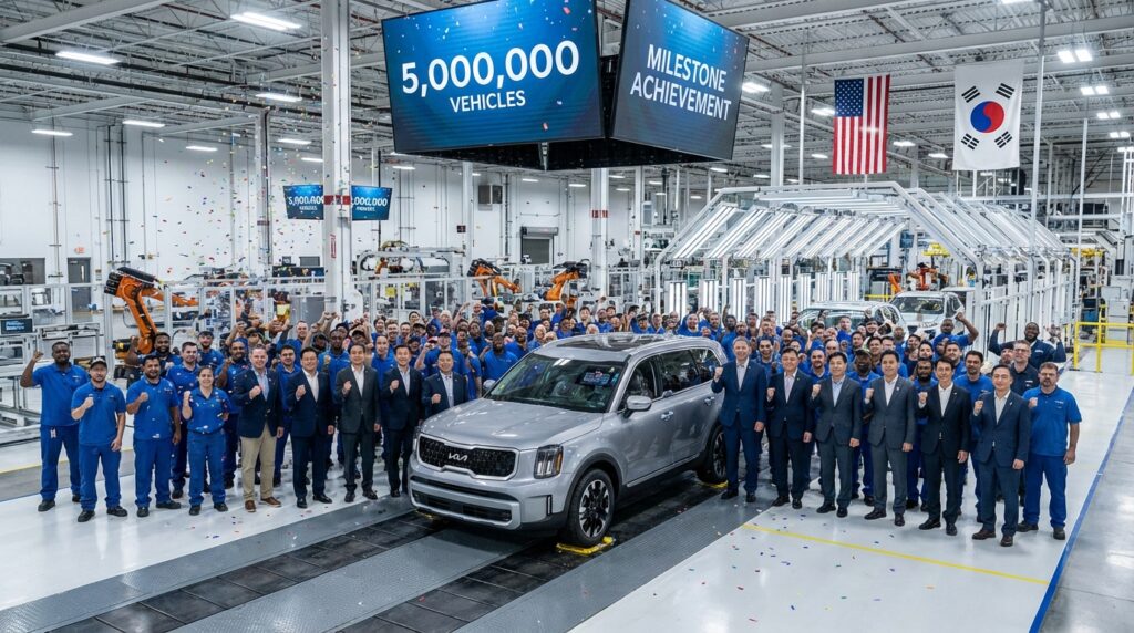 기아 미국 조지아주 생산시설 17년차 누적 제작 500만대 달성