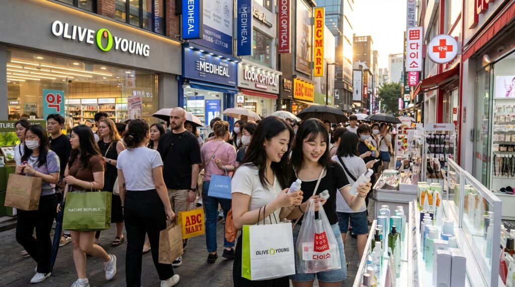 ?? 해외 방문객들의 새로운 쇼핑 코스 올리브영 다음 목적지는? 6개월간 명동 거리에 급증한 특정 업종의 정체