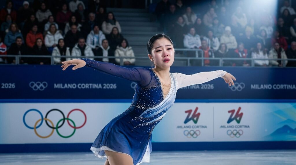 점프 실수로 넘어진 신지아 "팀 경기보다 더 떨렸어요... 자유 연기에서는 당당하게 하겠습니다"