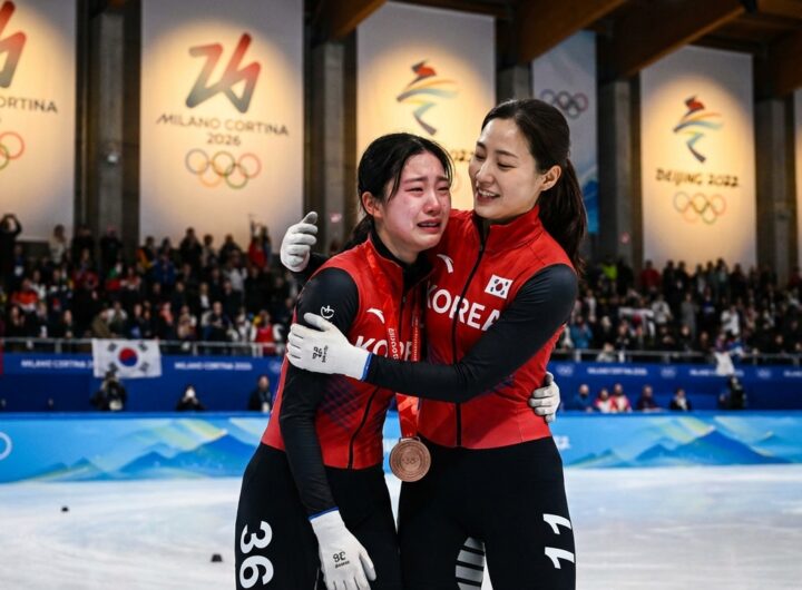 김길리를 따뜻하게 격려한 선배 최민정... "포옹하며 수고 많았다고 전했어요"