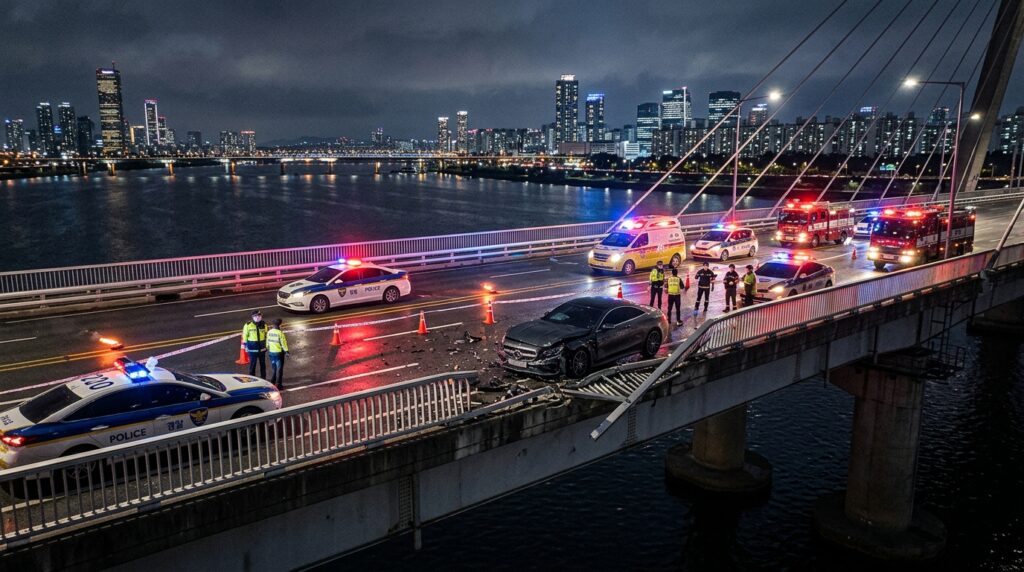 포르쉐 전복 사건 30대 여성 운전자 구금 약물 복용 후 사고·증거 훼손 가능성 제기