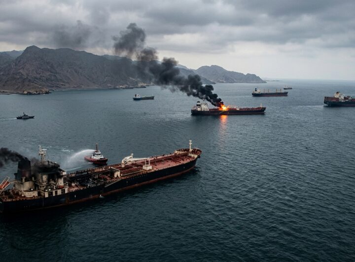 호르무즈 해협 긴박 미사일 공격으로 미영 유조선 3척 피격 이란 발표