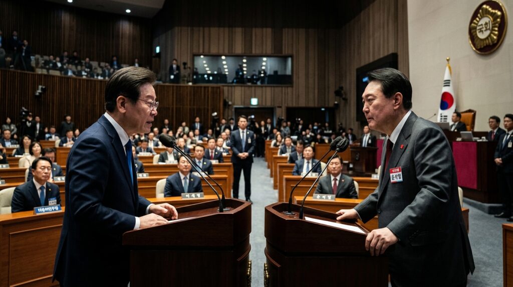 장동혁의 절박한 도전 최후의 대결로 대통령과의 양자대결 구도 형성에 총력