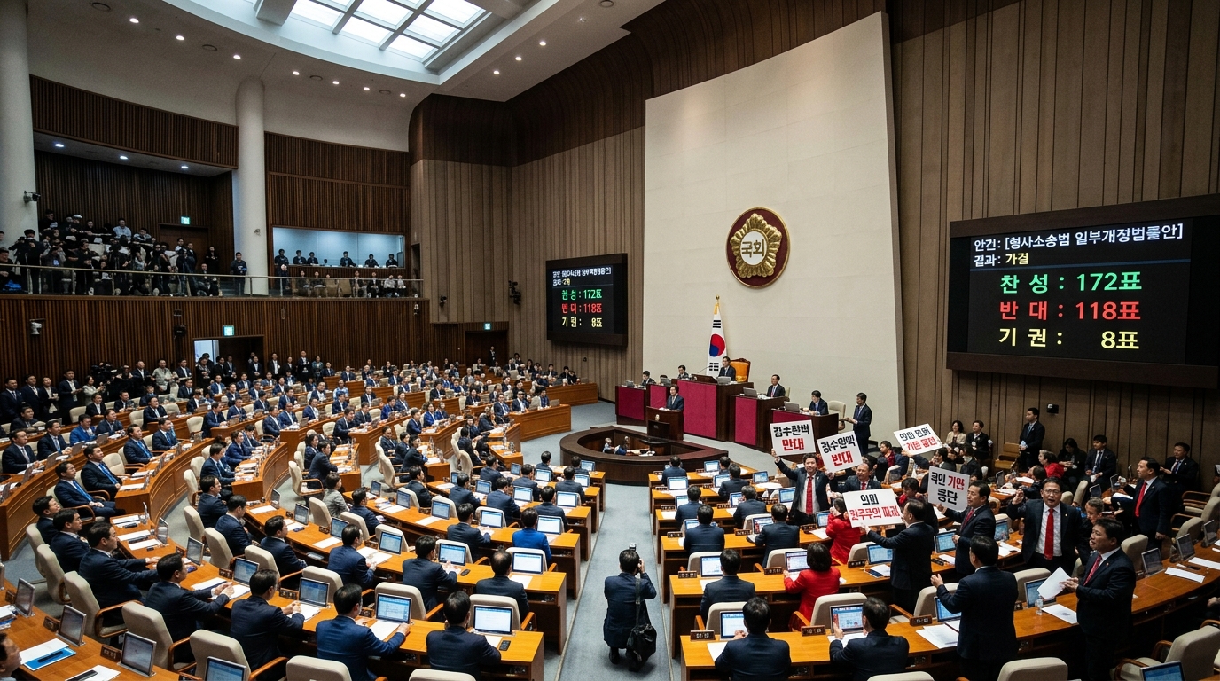 국회 본회의 민주당 중심으로 재판소원제법 가결 완료, 대법관 인원 확대법안 논의 시작