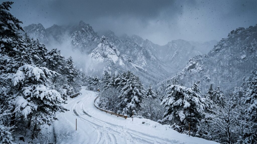 ??? 폭설 경보 최고 40cm 눈 봄맞이 개구리도 다시 동면