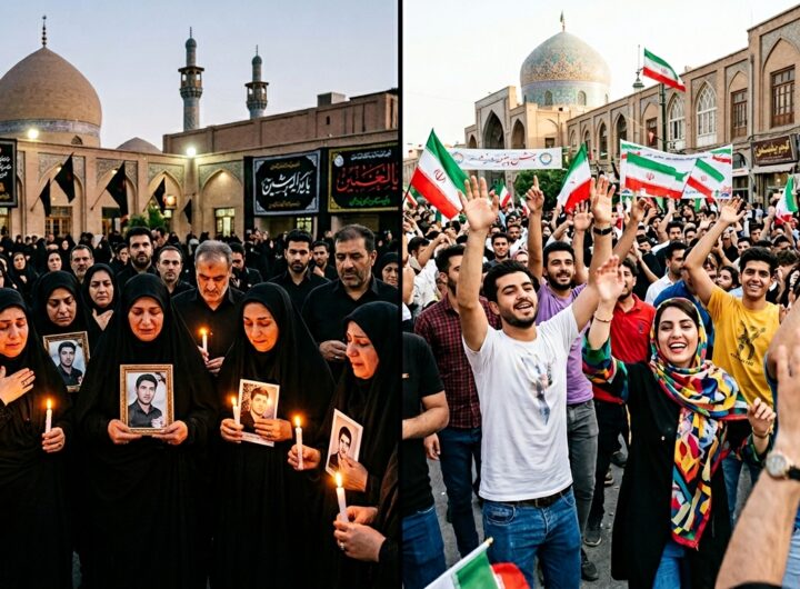 거리의 환호 vs 최고지도자의 애도 이란 내부 온도차