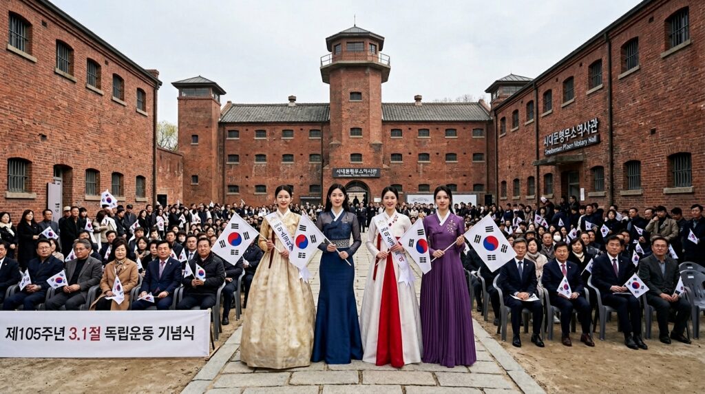 3·1절 기념 서대문형무소 역사관에서 미스코리아의 독립만세 퍼레이드로 애국정신 계승