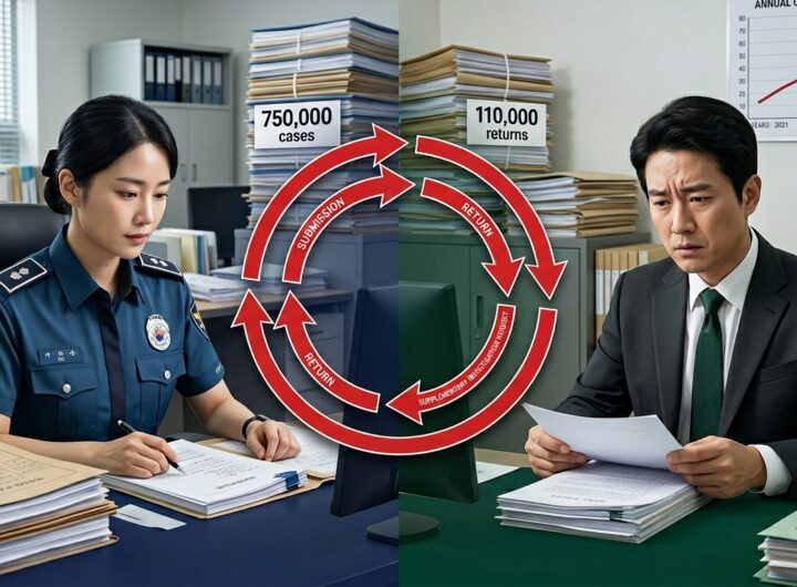 작년 수사 보완 요청 비율 14% 돌파 → 검찰의 경찰 사건 재조사 지시, 사상 최고 수준 기록