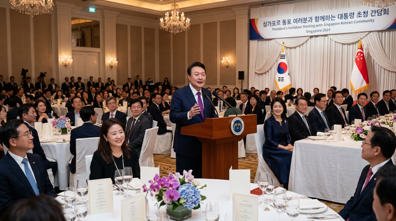 싱가포르 순방 중 부동산 투기 문제 재차 강조한 대통령 “만성적 과제로 인식”