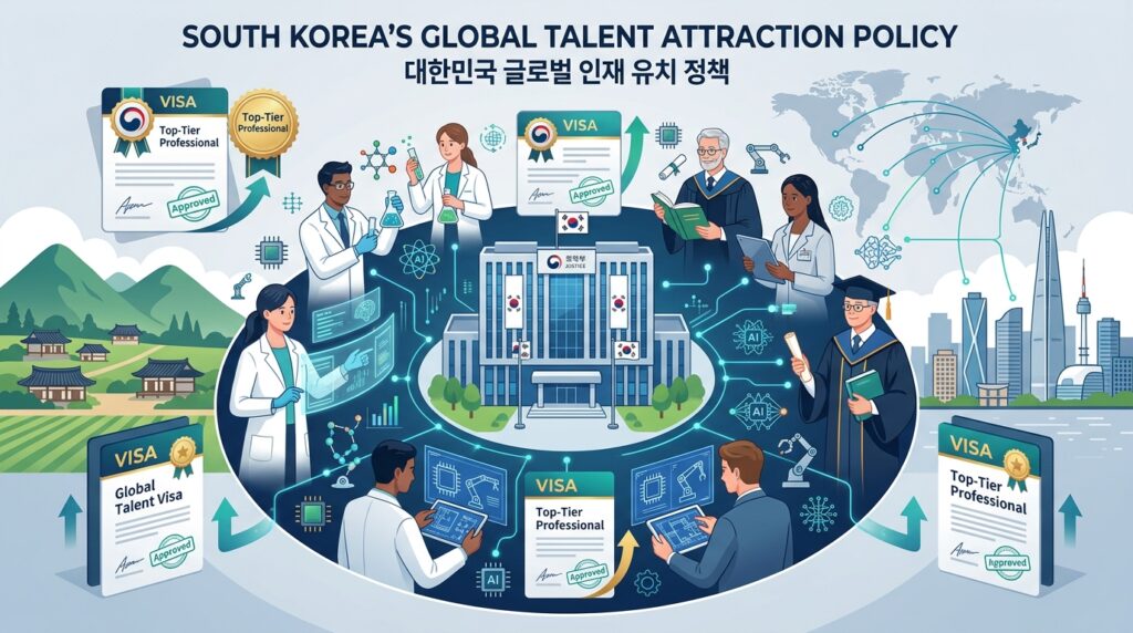 글로벌 우수인재 영입 × 전문인력 양성 강화 정부 발표 · 인공지능 분야 교수급 연구자에게도 최상위 비자 부여