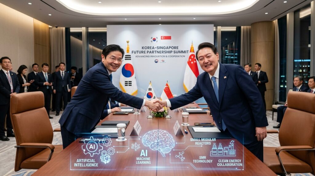 싱가포르와 재회한 정상회담 인공지능과 소형모듈원전 중심 4개월 만의 미래산업 동맹 강화