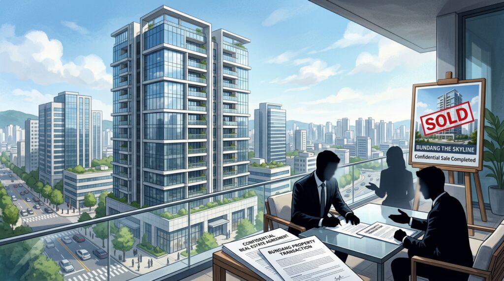 분당 소재 아파트 매각 희망자 등장 - 대통령 보유 물건