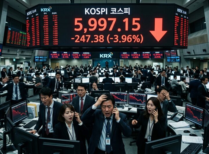 긴급 외국인 3조 매도 공세로 6000선 무너진 코스피 이란 충격파