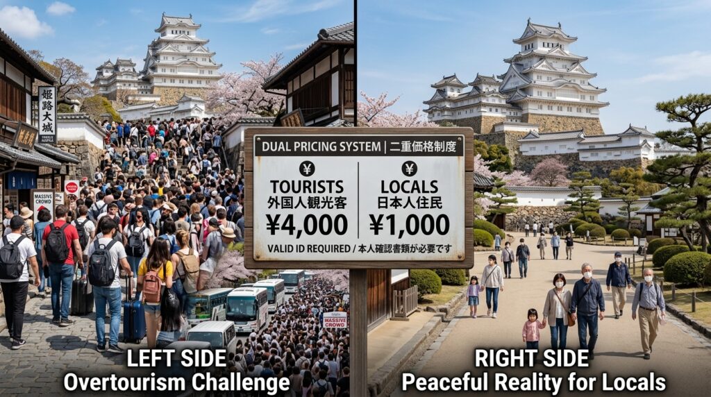 일본 관광지 외국인 요금 인상 벗꽃 시즌 여행 이중 가격제 확산 추세