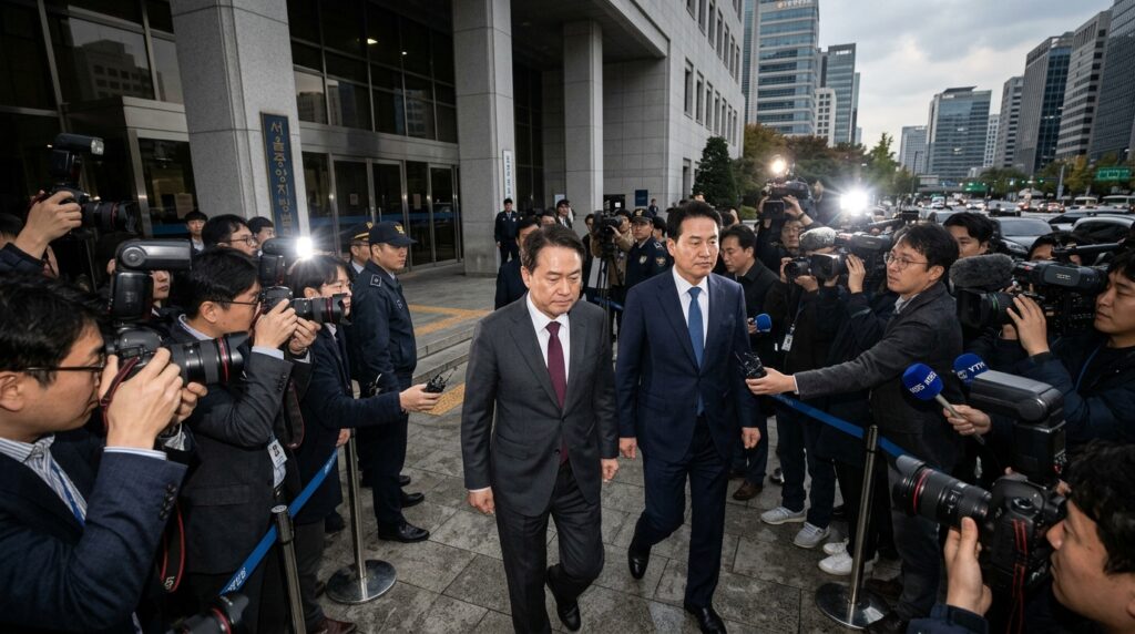 긴급 공직 후보 추천 관련 금품 수령 혐의 강선우 씨 구속 여부 심사 법원 출석 "충실하게 해명하겠다"