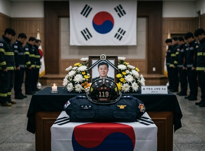 불길 속 쓰러진 소방경 성치인 순직 · 녹조근정훈장 추서