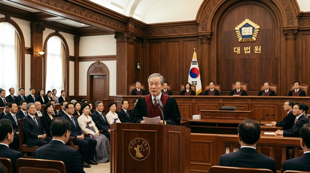 대법관 노태악 임기 마감 "사법 영역의 정치 개입, 국민 신뢰 추락 우려"