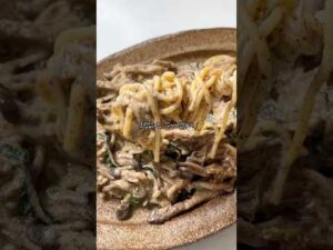 건강하고 살빠지는 들깨버섯 파스타
