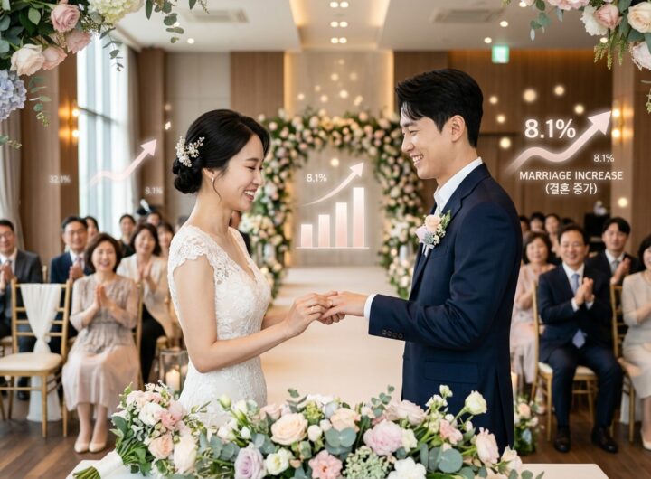 국내 결혼 건수 3년째 상승세 초혼 부부 중 5쌍 중 1쌍은 나이차 커플 연상연하 비율 20% 돌파
