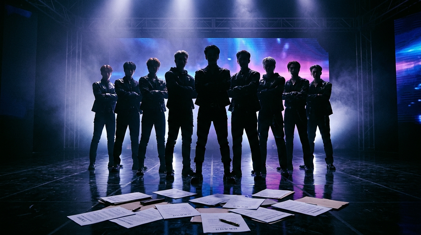 <span style="font-size: 18px; color: #2c3e50;">더보이즈가 <strong style="color: #c0392b;">원헌드레드와의 계약이 끝났다</strong>고 밝혔다</span> <span style="font-size: 16px; color: #7f8c8d;">· 4월에 예정된 공연은 변동 없이 진행</span>