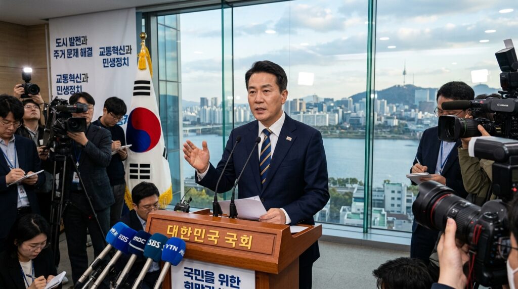 박수민 국민의힘 의원 "한강 순환버스 전면 재점검" 공약 제시하며 서울시장 도전 발표