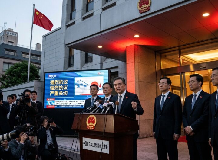 중국 대사관 무단 진입 사건 일본 자위대 간부 침투로 중국 측 강력 반발 "심각한 경고 신호" 맹비난