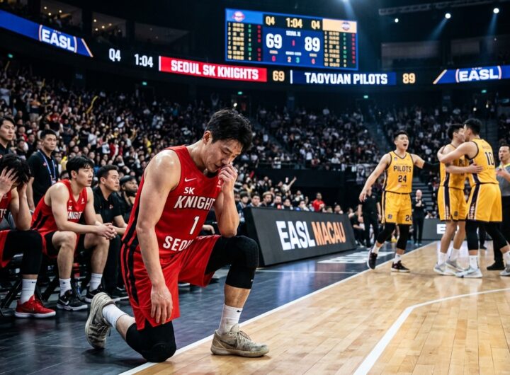 동아시아 클럽 농구 최강자 꿈 아쉽게 좌절 | SK 나이츠, EASL 결승 라운드 타오위안전 승부에서 고배 · 프로농구 대표팀 6강 진출 후 탈락