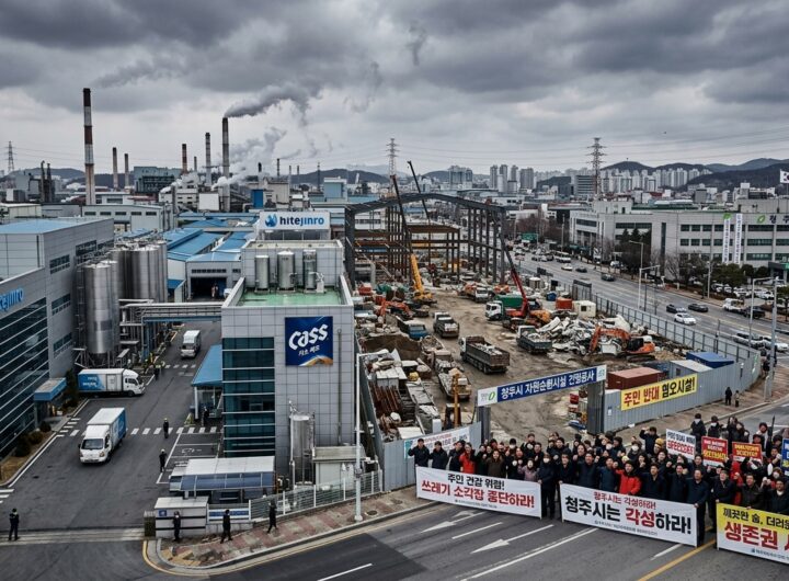 "폐기물 처리장 건립 반대" 오비맥주·하이트진로 특별한 공동 입장 표명…라이벌 기업들의 이례적 동조