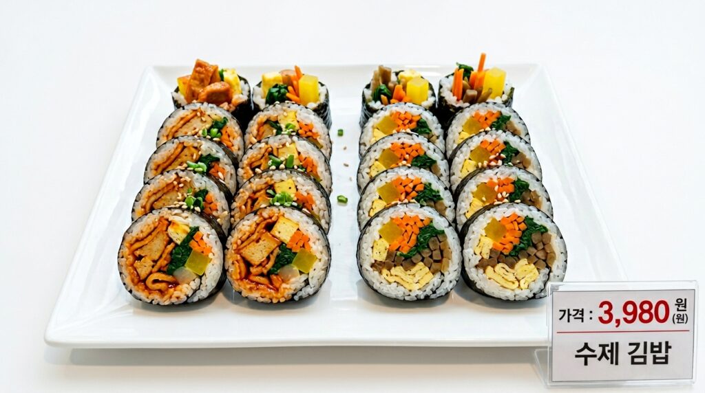 절반 가격 특가! 원조김밥과 매콤어묵 2줄 단돈 3,980원 대형마트 할인행사