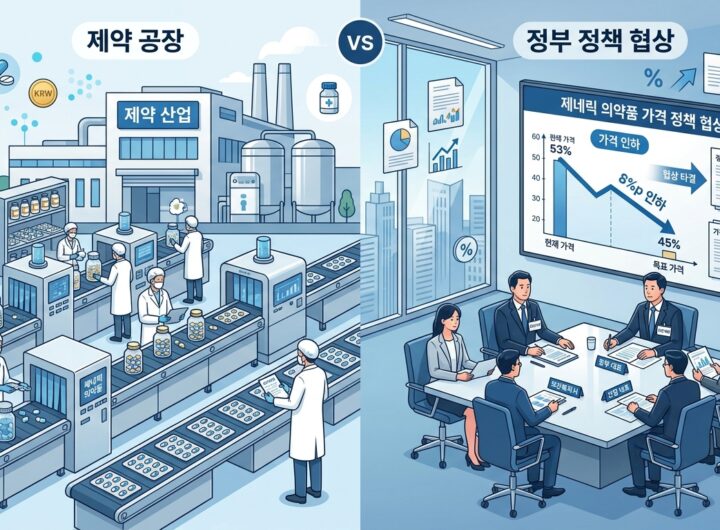 복사 의약품 비용 원조 대비 45% 선정... 제약사 항의로 낮춤 폭 감소