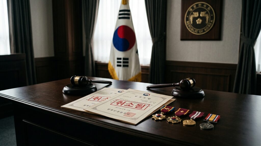 군사쿠데타 연루 김진영 외 9명 무훈 포상 박탈 조치