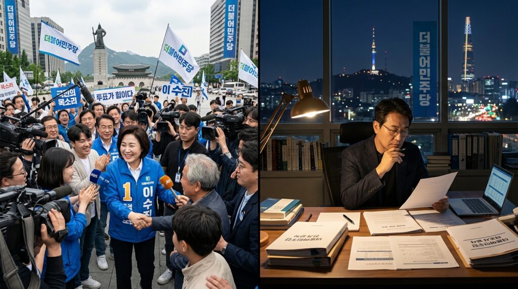 정원오 후보, 침묵 속 예비선거 돌입… 전략적 행보인가 논쟁 여파인가?