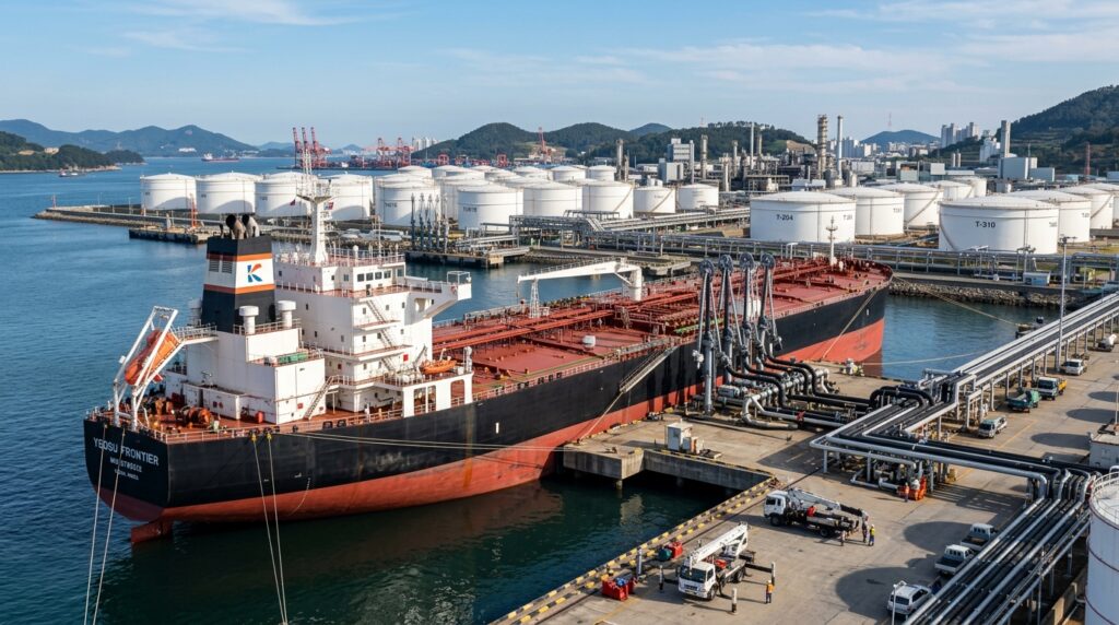 4월 정유 업체 물량 확보 아랍에미리트 원유 200만 배럴 여수항 도착 완료