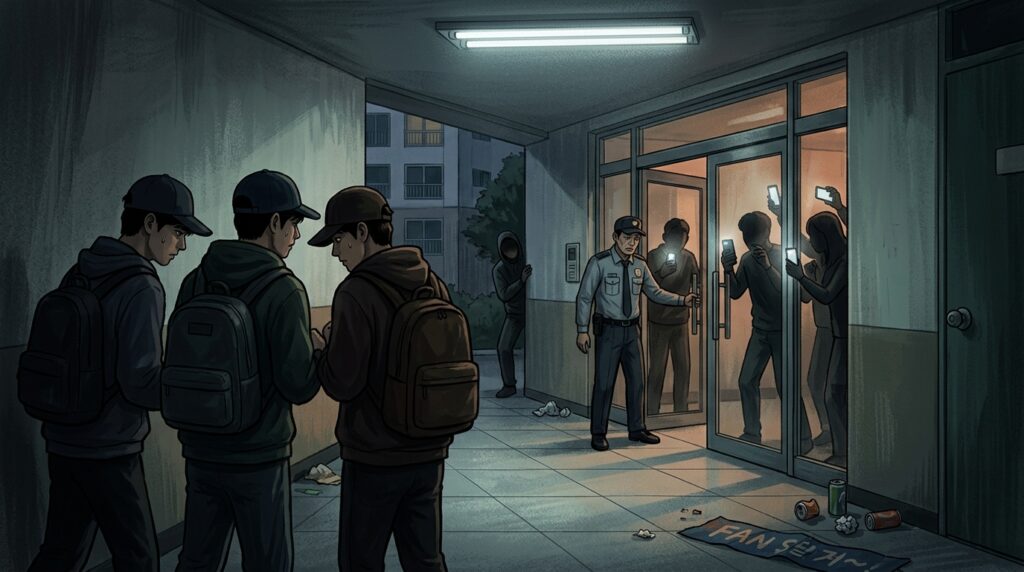 데뷔도 하기 전에 스토커 사건 발생한 SMTR25 · 숙소 불법 침입으로 인한 극심한 스트레스 호소 "이제는 더 이상 견딜 수 없는 상황에 도달했다"