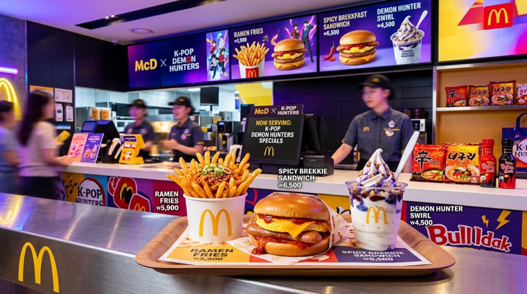 사자보이즈와 헌트릭스의 대격돌 미국 맥도널드에서 선보이는 케데헌 신메뉴 등장