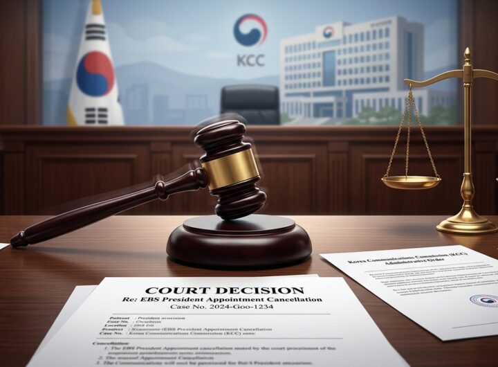 방송통신위원회 2인 구조 결정 법적 무효 → 법원의 EBS 신동호 사장 임명 취소 판결
