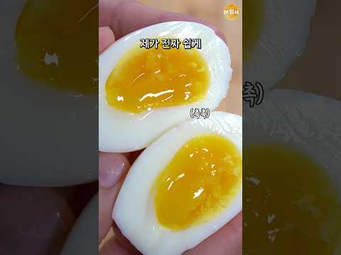 촉촉한 반숙란 꿀팁