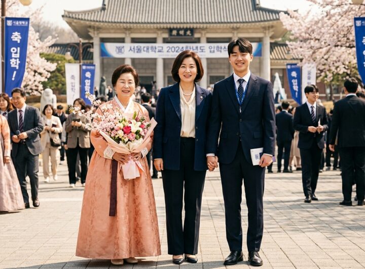 서울대 입학식 현장 손 맞잡고 함께한 이부진과 아들의 특별한 순간 엄마의 환한 표정이 화제