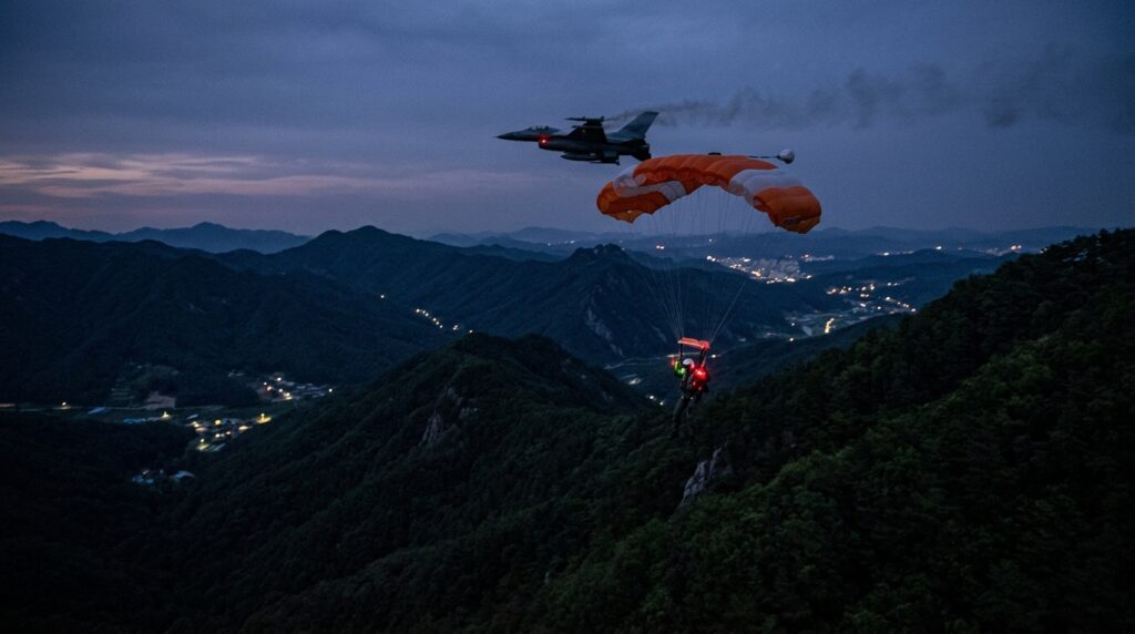 야간훈련 중 경북 영주에서 공군 F-16C 추락사고 발생, 조종사는 긴급 탈출 성공… 기체 운용 40년차