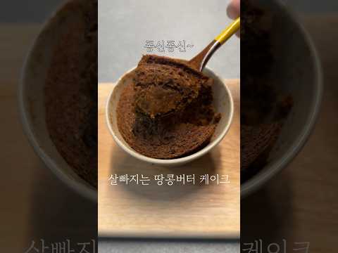 전자렌지 5분 땅콩버터 케이크