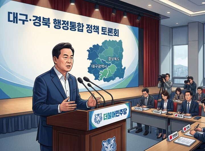 정청래, 대구 방문해 "TK 통합 반대하는 국민의힘에 맹공" ...지역 주민들께 사과하라 촉구